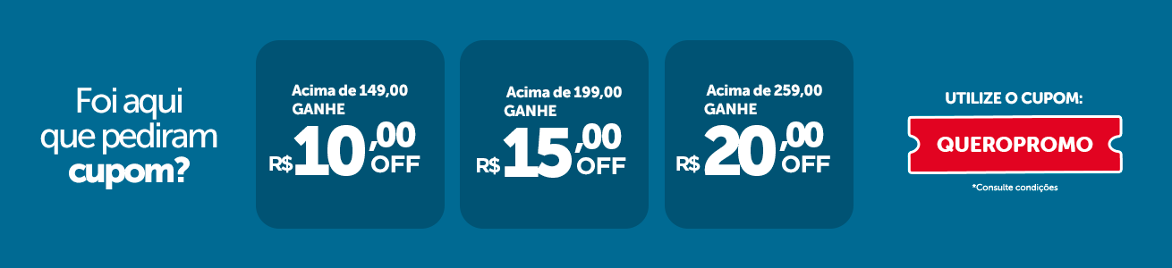 Desconto Progressivo QUEROPROMO - 14/04 a 25/04